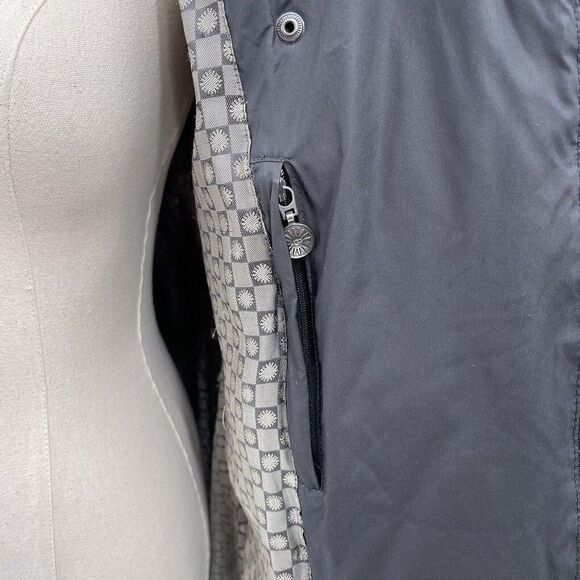 Ugg Australia womans puffer jacket small duck down black hoodie BoxL - Picture 5 of 11